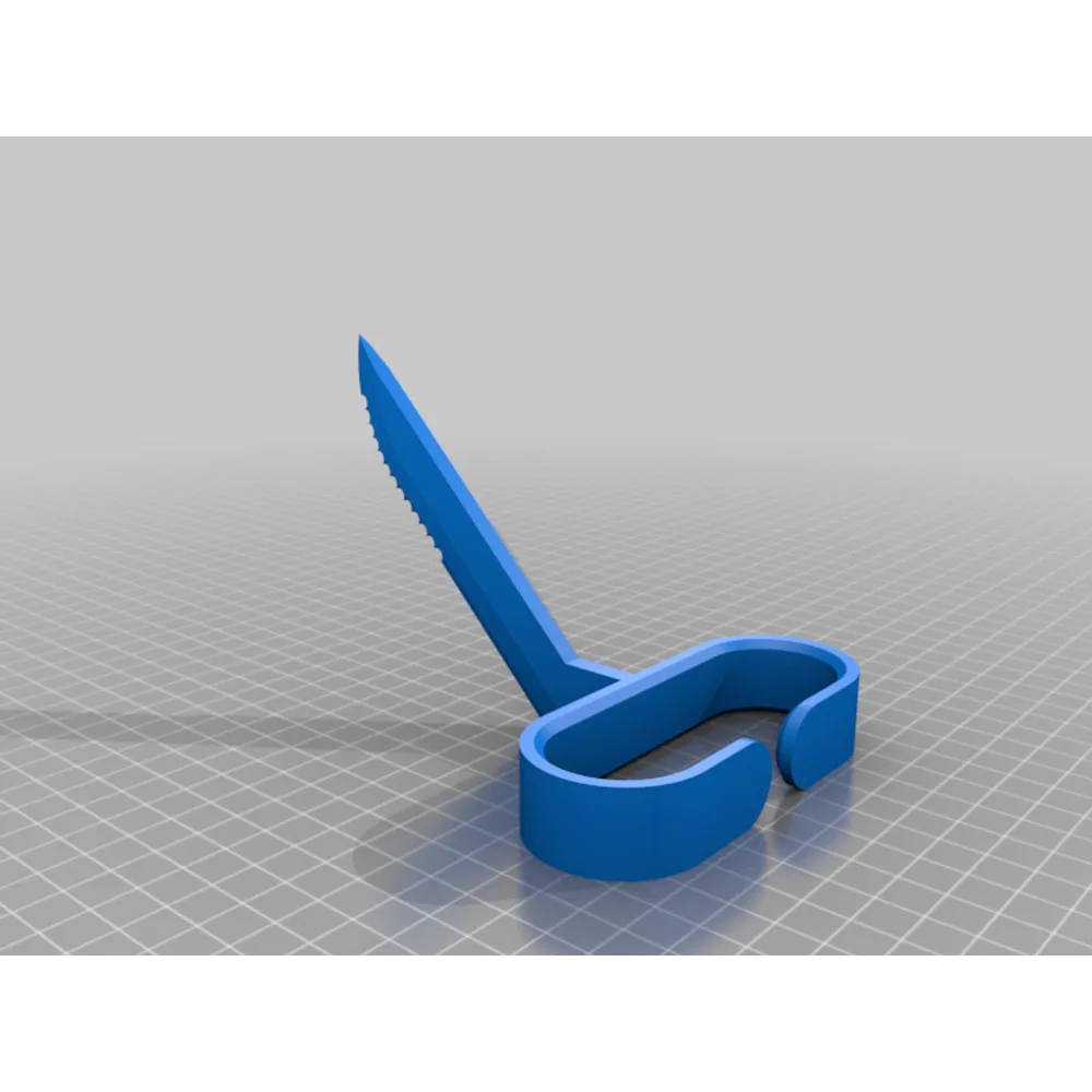 Adaptive Knife for Quadriplegic Use — 3D printable model