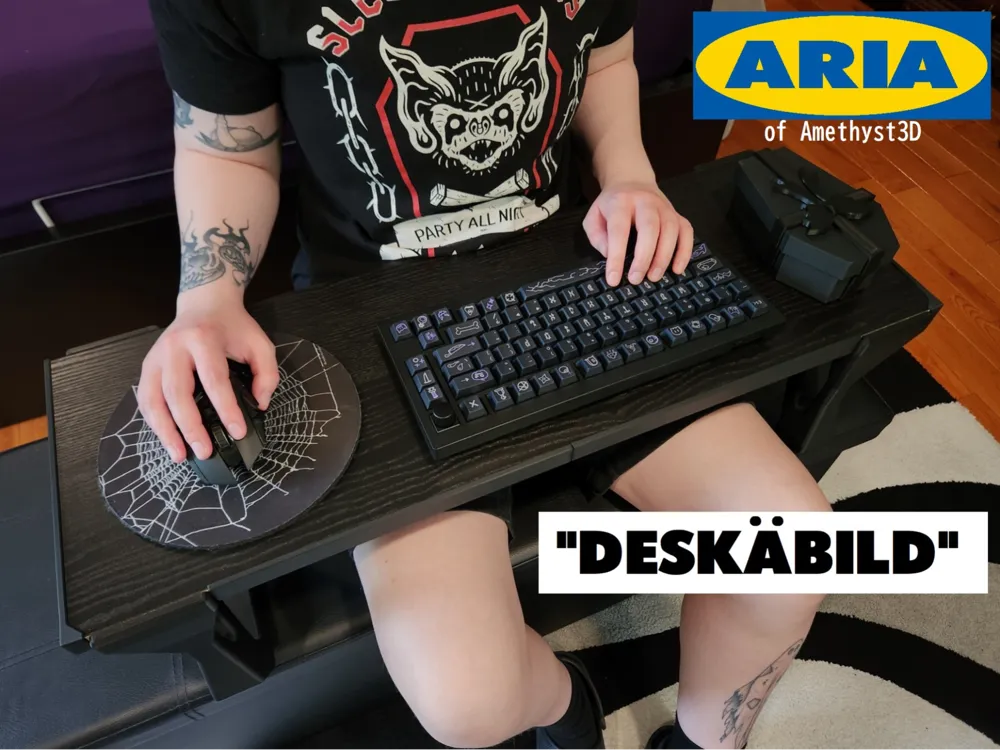 DeskaBild Lap Desk (IKEA hack) — 3D printable model