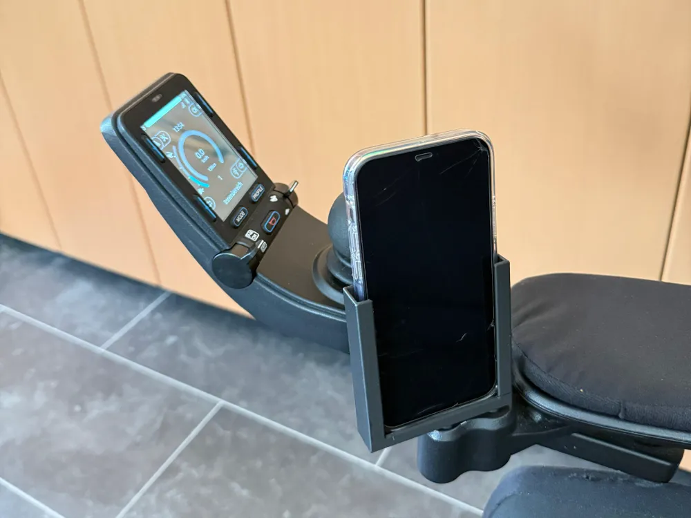 Permobil Wheelchair Smartphone Holder — 3D printable model